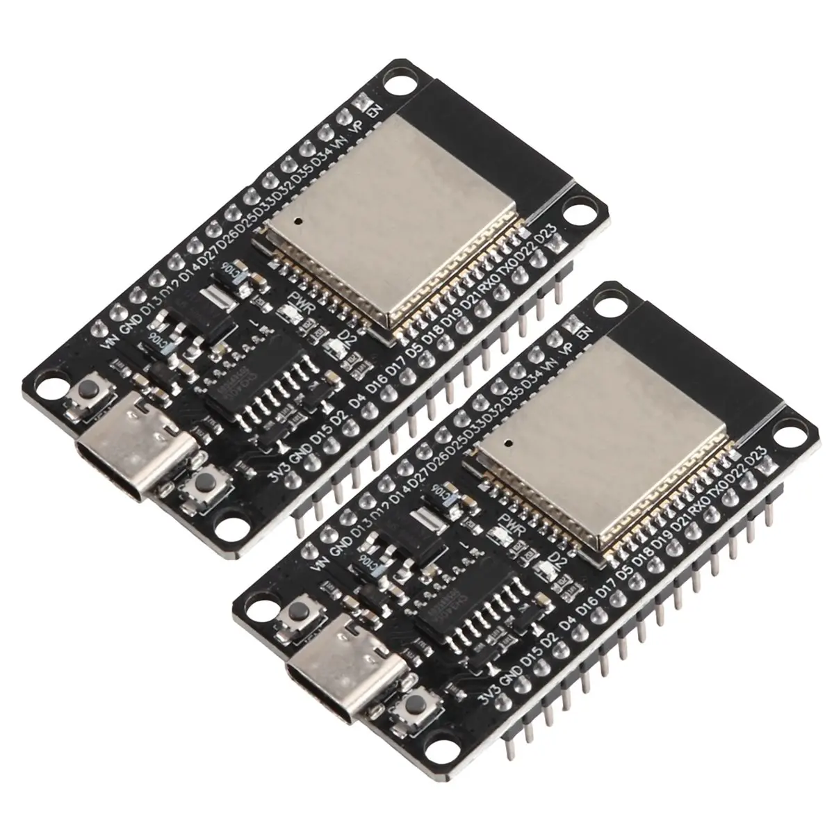 2Pcs Development Board 2.4GHz WiFi Bluetooth 2-in-1 Dual Core Module Low Power MCU for Smart Home DIY Electro