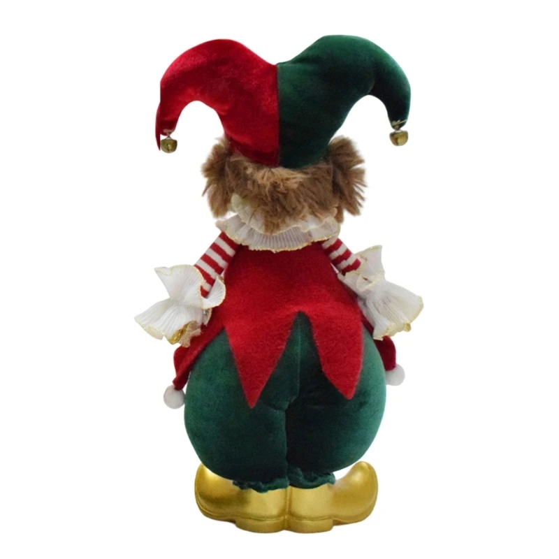 Distinctive Christmas Clown Figurine Festival Christmas Clown Sculpture Ornament Decorative Clown Statue Decoration