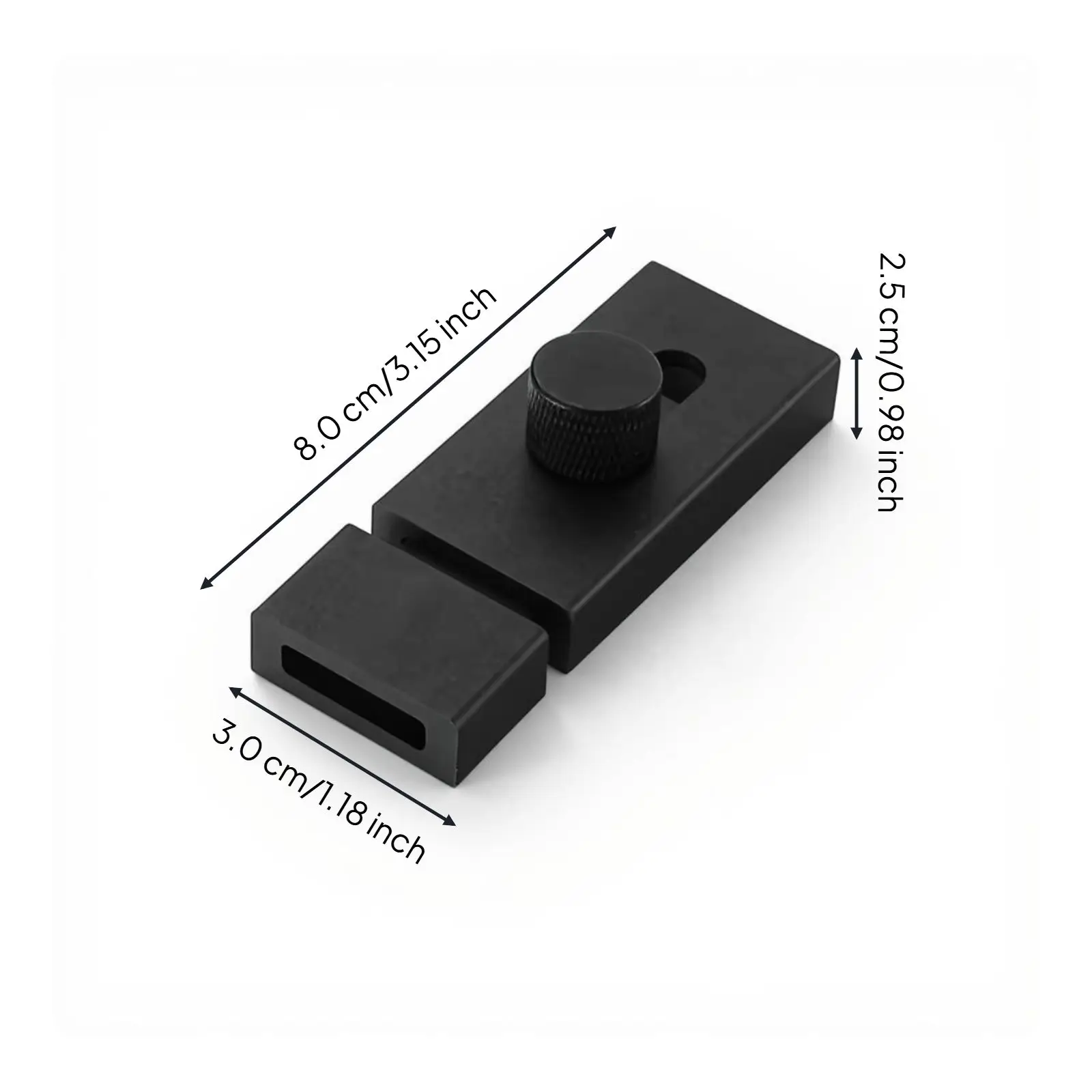 Draagbaar deurslot, schuifgrendel, veiligheidsslot zonder boor, geschikt voor slaapkamer en houten deuren, eenvoudig te installeren, zinklegering