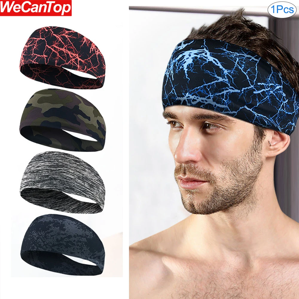 1Pcs Men & Women Headband Non Slip Sports Athletic for Workout Running Yoga Sports -Performance Stretch Moisture Elastic Wicking