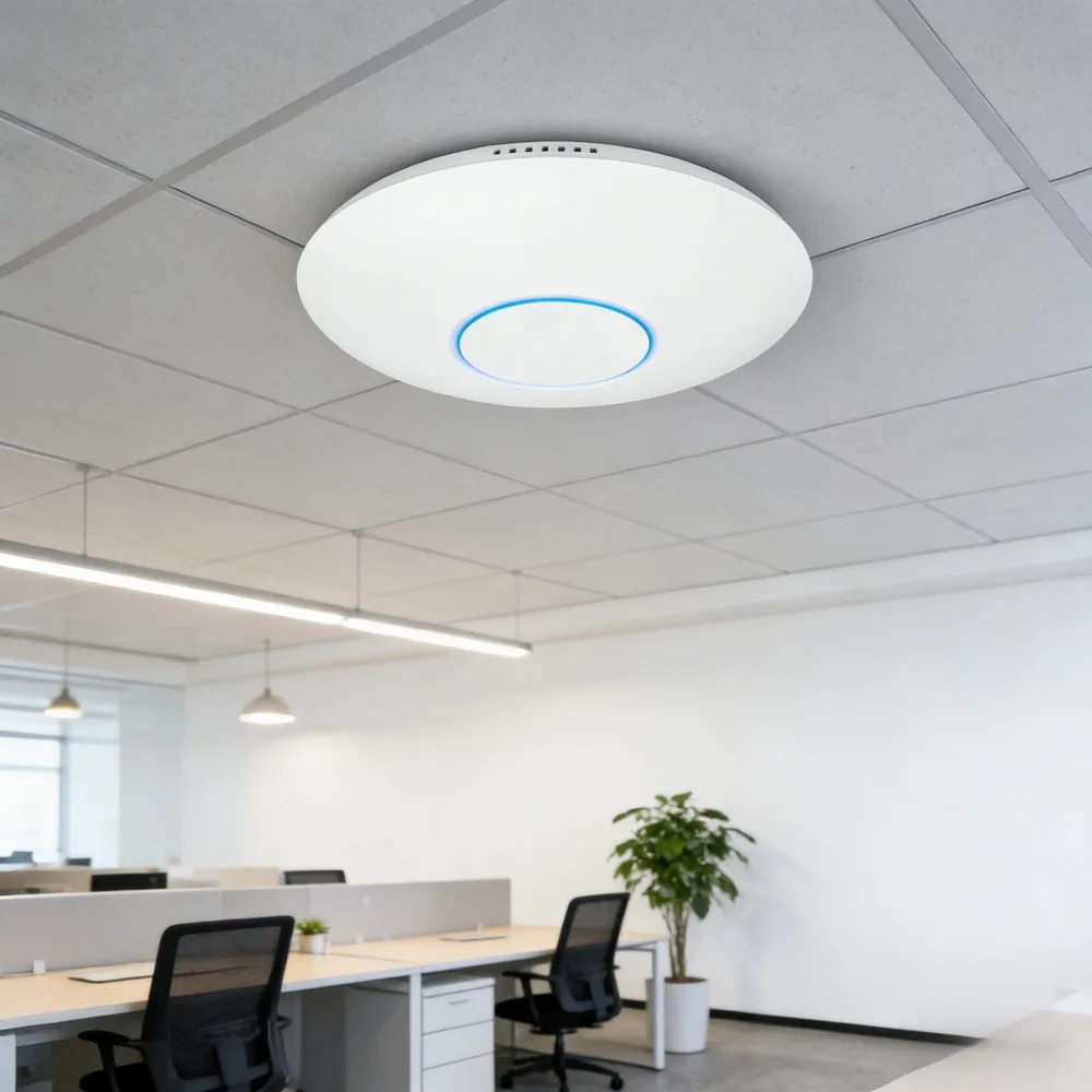 WiFi 7 Access Point Gigabit Wireless Router Indoor Ceiling Mount PoE+ Powered