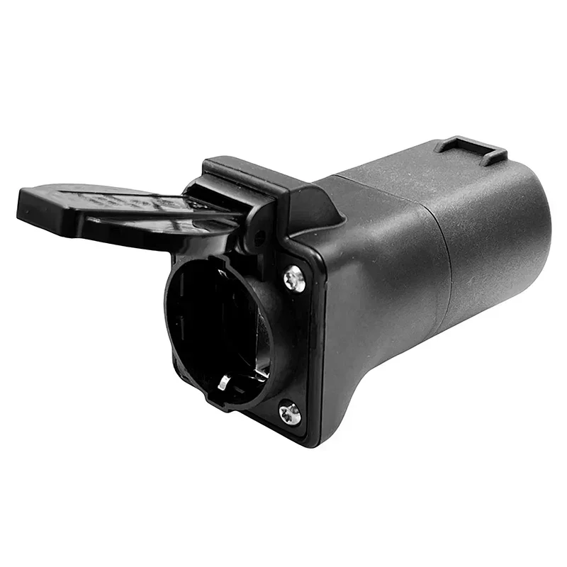 470Ω V2L Type2 Electric Car Discharger EV Adapter Female to Schuko / 220V Universal Socket For MGZS MG4 MG5 Marvel R