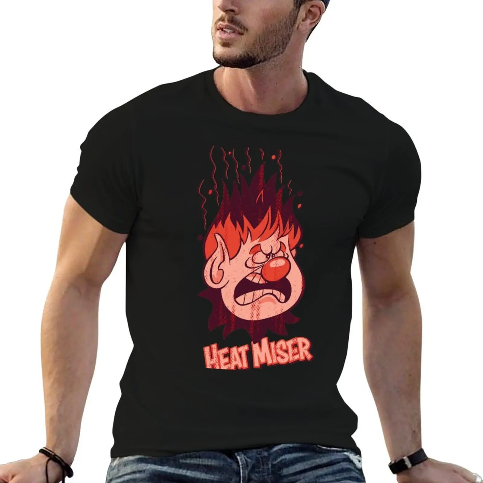

Heat Miser T-Shirt black cotton t-shirt plain for man package cotton t shirt pack T-Shirt