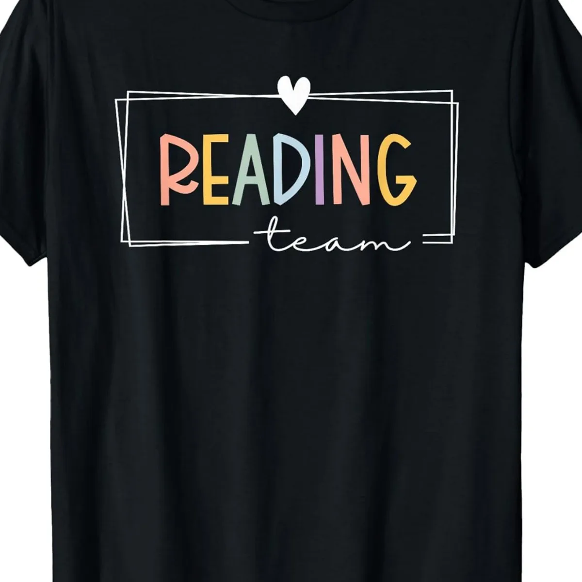Reading Specialist Team Reading Interventionist Squad T ShirtComfortable for Casual Outings Parties Beach & Sports Outdoor Cloth