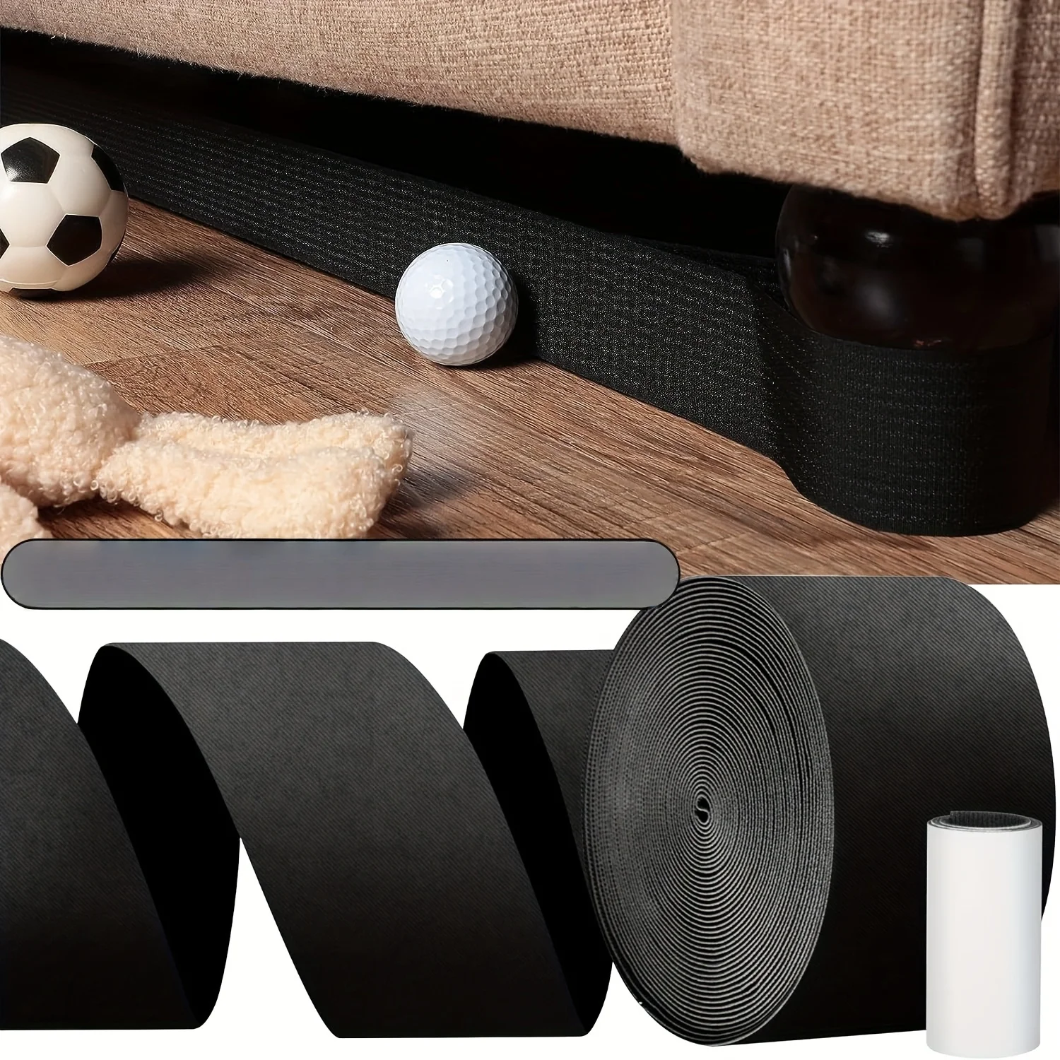 1PC Sofa Toy Blocker Dustproof Adjustable Gap Blocker with Non-slip Fixation Durable Black Model Sofa Edge Baffle Prevent Toy Lo