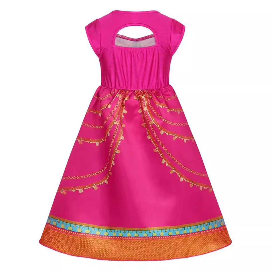 Jasmin-vestido de princesa para niña, disfraz de lámpara mágica de Aladdín para fiesta de cumpleaños, Carnaval, Halloween y graduación