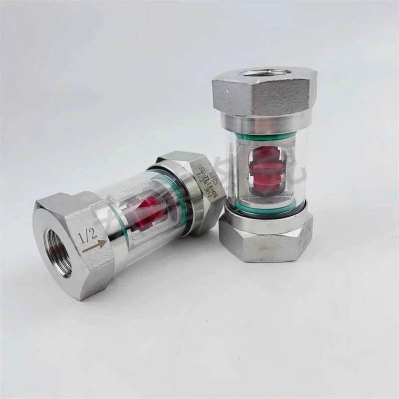 

Stainless Steel Impeller Water Flow Indicator Vertical Flow Mirror Glass Pipe Mirror