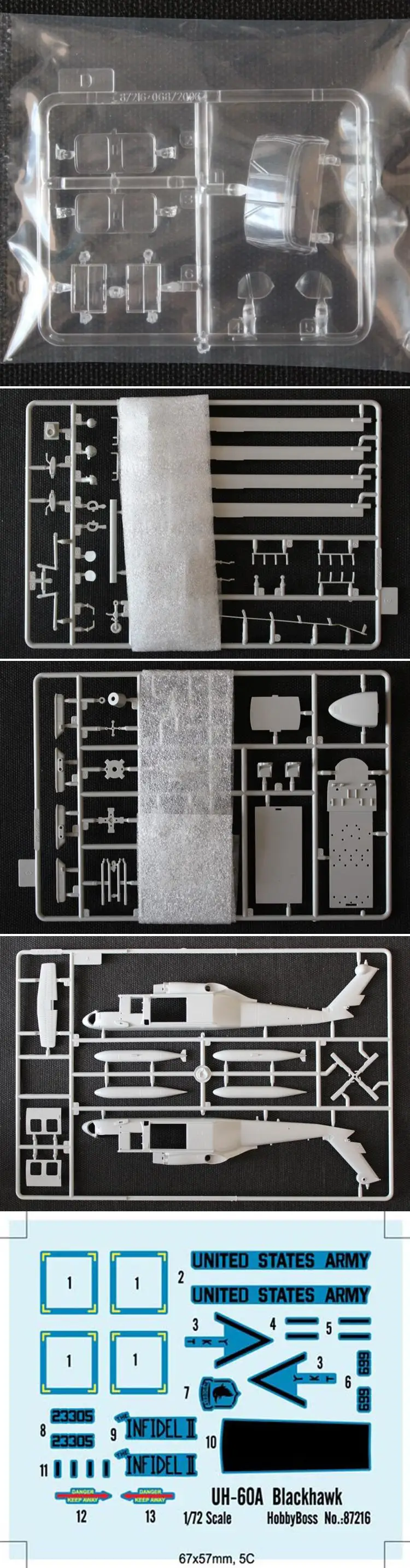 HOBBY BOSS  UH-60A 87216 1/72 Black Hawk (Plastic model) Kit