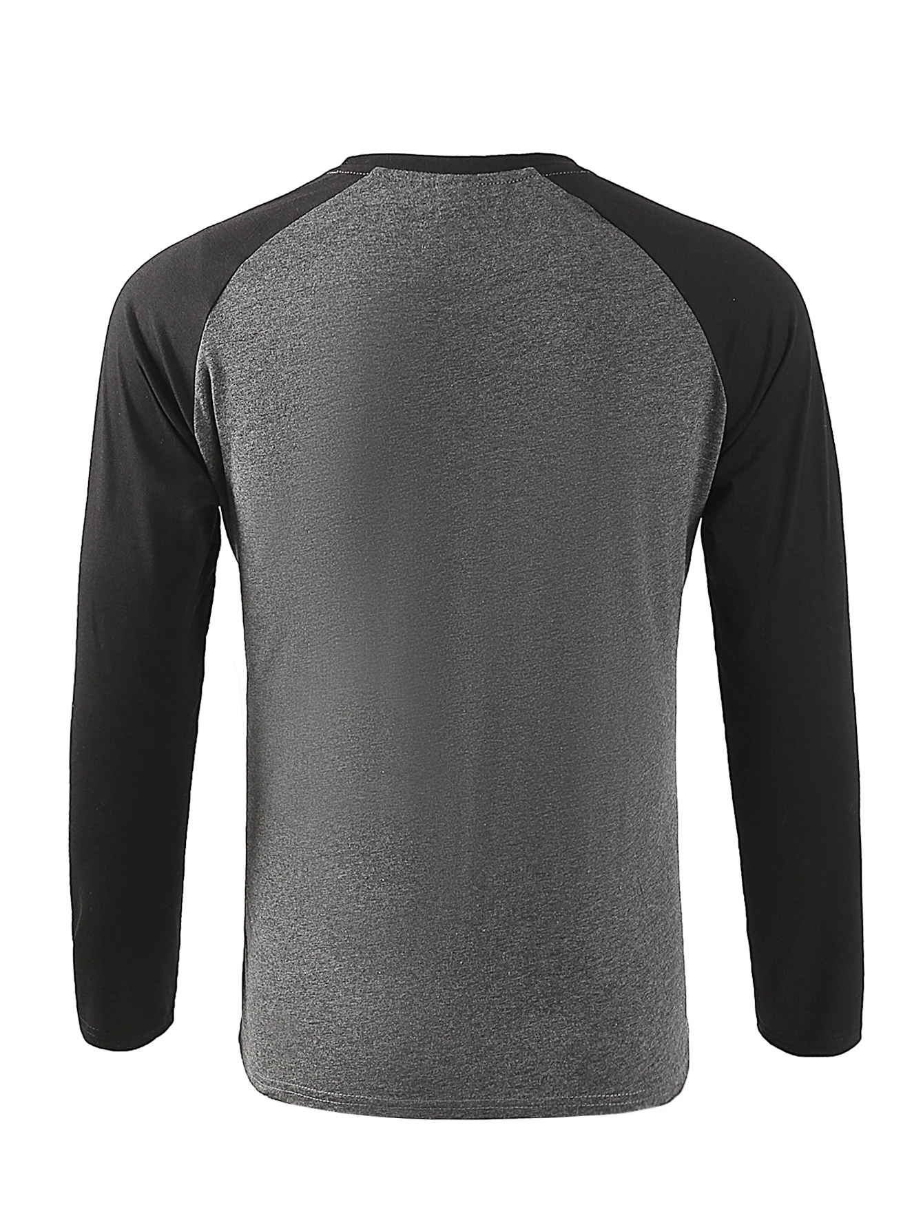 Nueva camiseta de manga larga con mangas raglán para hombre, camisetas informales lisas de primavera para hombre, camisetas masculinas de alta calidad, ropa clásica, camisetas