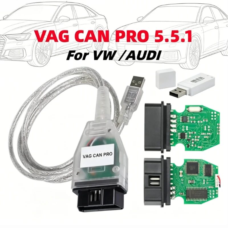 

VAG CAN PRO Diagnostic Tool VCP 5.5.1 OBD2 Can Bus K-line Interface for VW AUDI