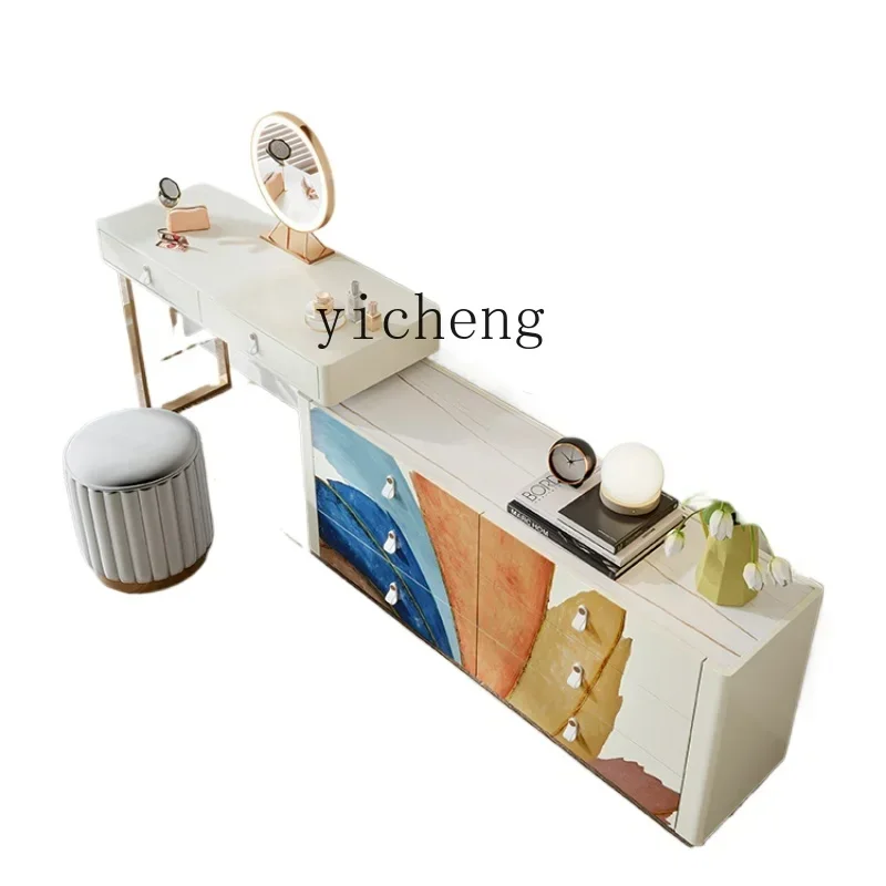 

cream wind chest dresser integrated light luxury bedroom modern simple makeup table