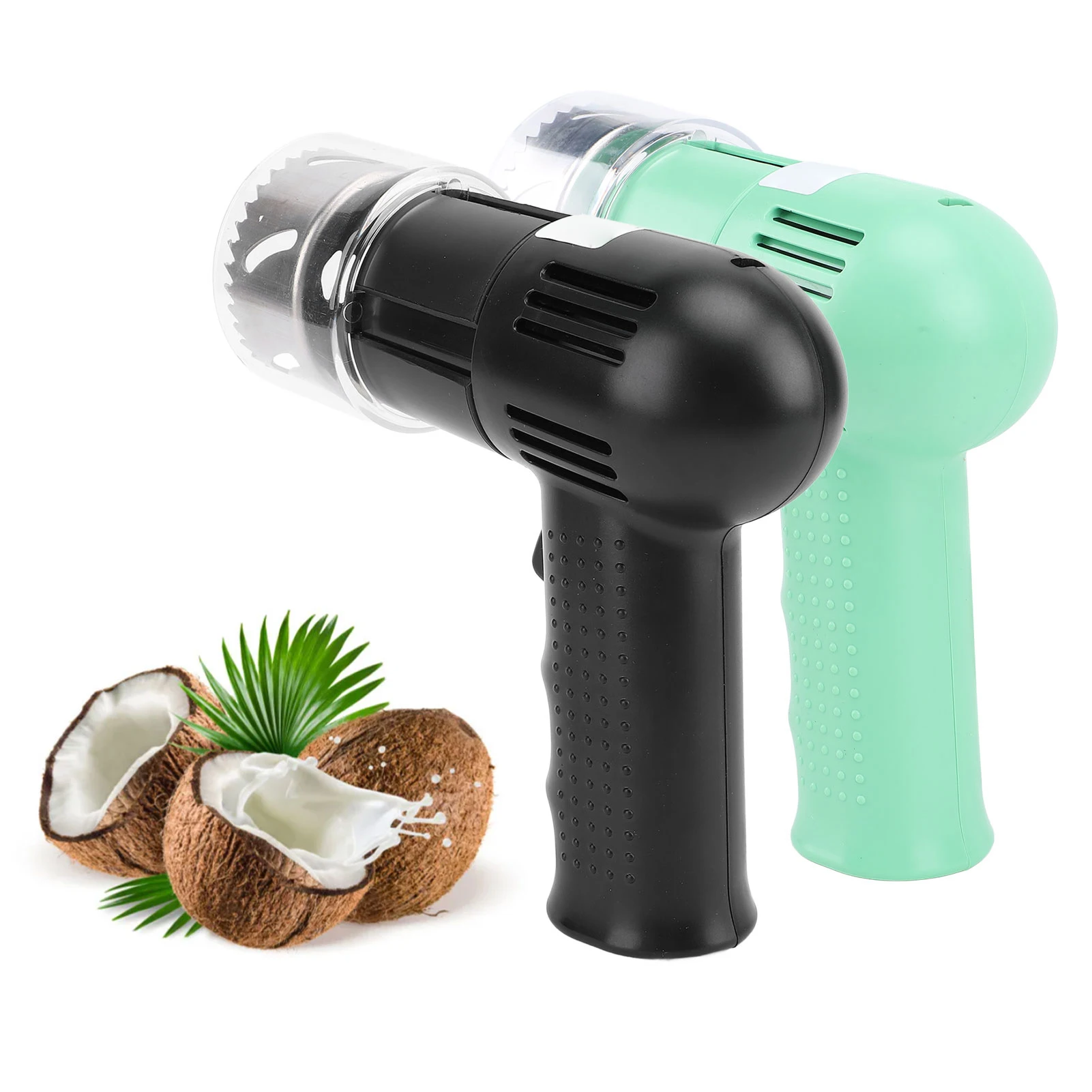 1pc 304 Stainless Steel Automatic Electric Coconut Opener Puncher Opening Tool for Young Mature Users