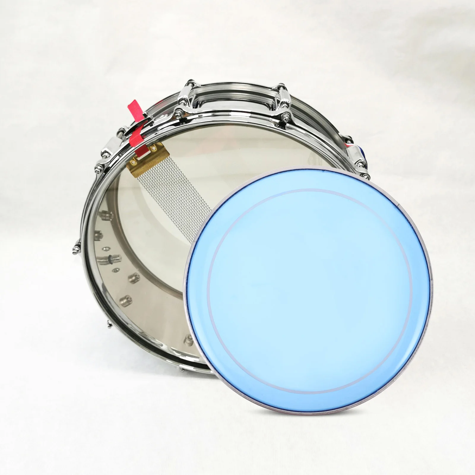 طبقة مزدوجة الجاز رئيس 12 بوصة الأزرق النفط الجلد كمين رؤساء استبدال رأس الطبل المستديرة اكسسوارات طبل تركيبات الموسيقية #6