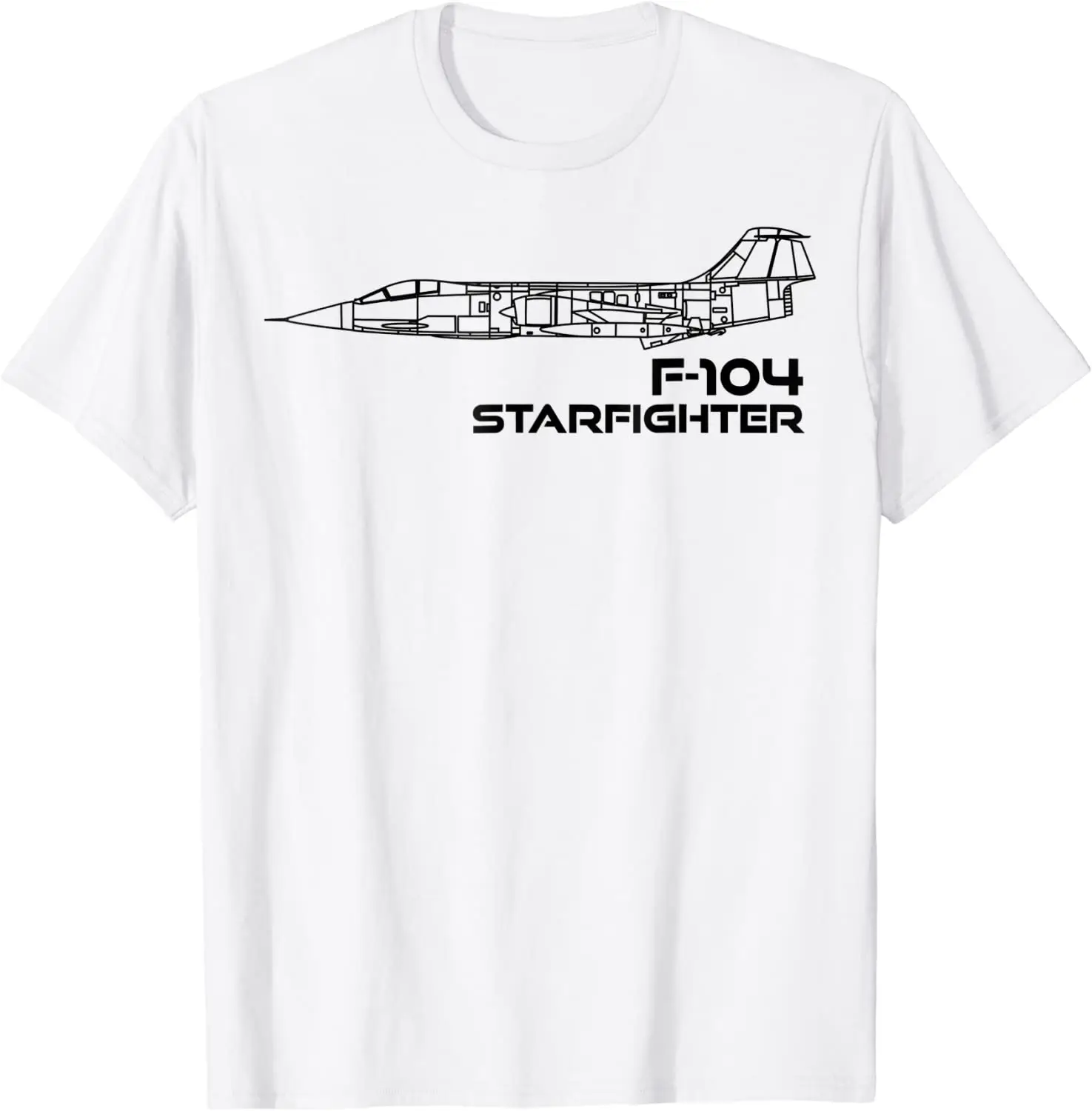 

F-104 Starfighter Jet Plane Men T-Shirt Short Sleeve Casual 100% Cotton O-Neck Summer Harajuku Shirt