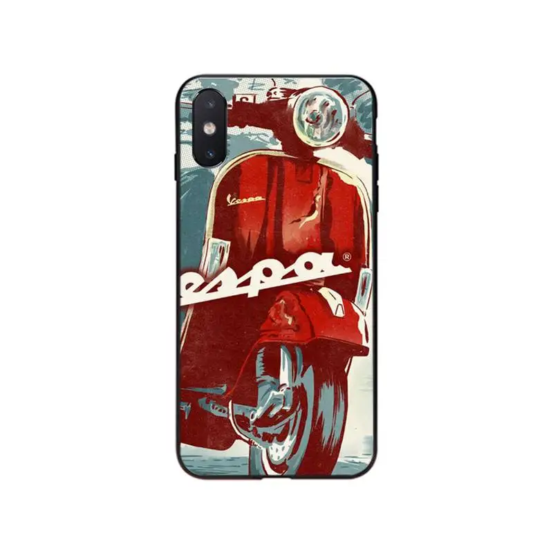 Vespa Scooter Phone Case For iphone 16 15 14 Pro Max 16 15 14 13 12 Pro 15Plus iphone 11
