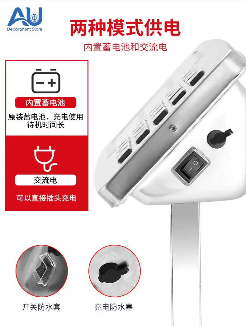 Commercial stainless steel 300kg electronic scale 100kg waterproof electronic scale precision foldable