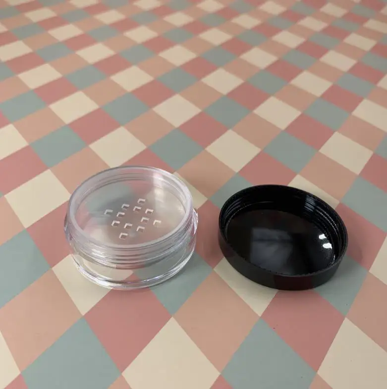 5/10/20/30/50g Empty Plastic Loose Powder Jar Cosmetic Powder Puff Case Sifter Cosmetic Containers Portable Loose Powder Case