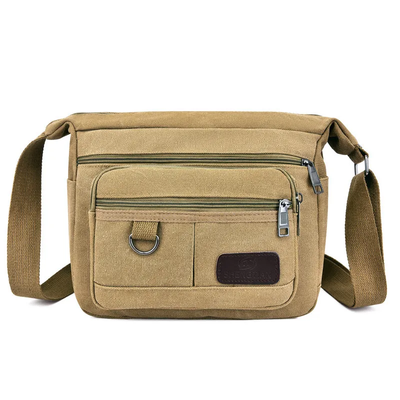 Men Canvas Shoulder Bags Casual Tote Travel Men\'s Crossbody Bag Luxury Messenger Bags Fashion High Quality Handbag Hiking