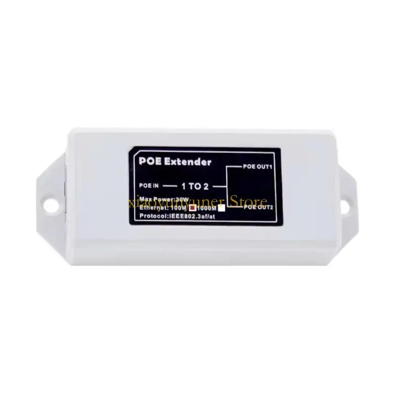 Ethernet Poe Extender 100Mbps 30W RJ45 REPECTION NATTAGE MURD