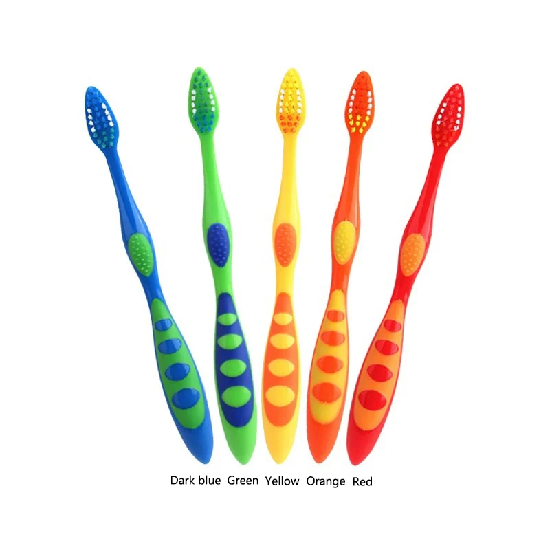 5pcs/Pack Children's Toothbrush High-density Soft Bristle Teeth Whitening Brushes For Children Aged 3-12 Years Dental Oral Care