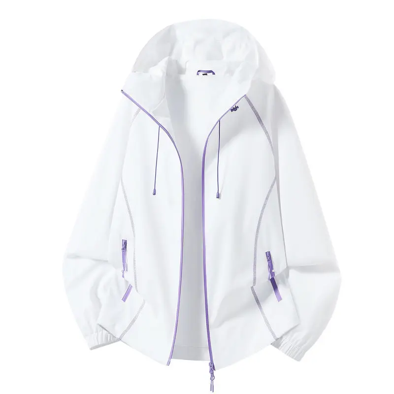 Casual Outdoor Riding Clothes Couple's Windbreaker Jacket with Multiple Pockets Trendy Brand Workwear Style with Hood