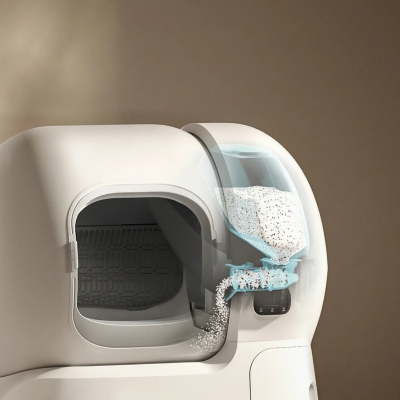 Self-Cleaning Cat Litter Box Compact Pet Supply for Busy Professionals, Indoor, Apartments