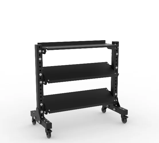 

Gym Equipment Adjustable Dumbbell Rack 3 Tier with Wheels