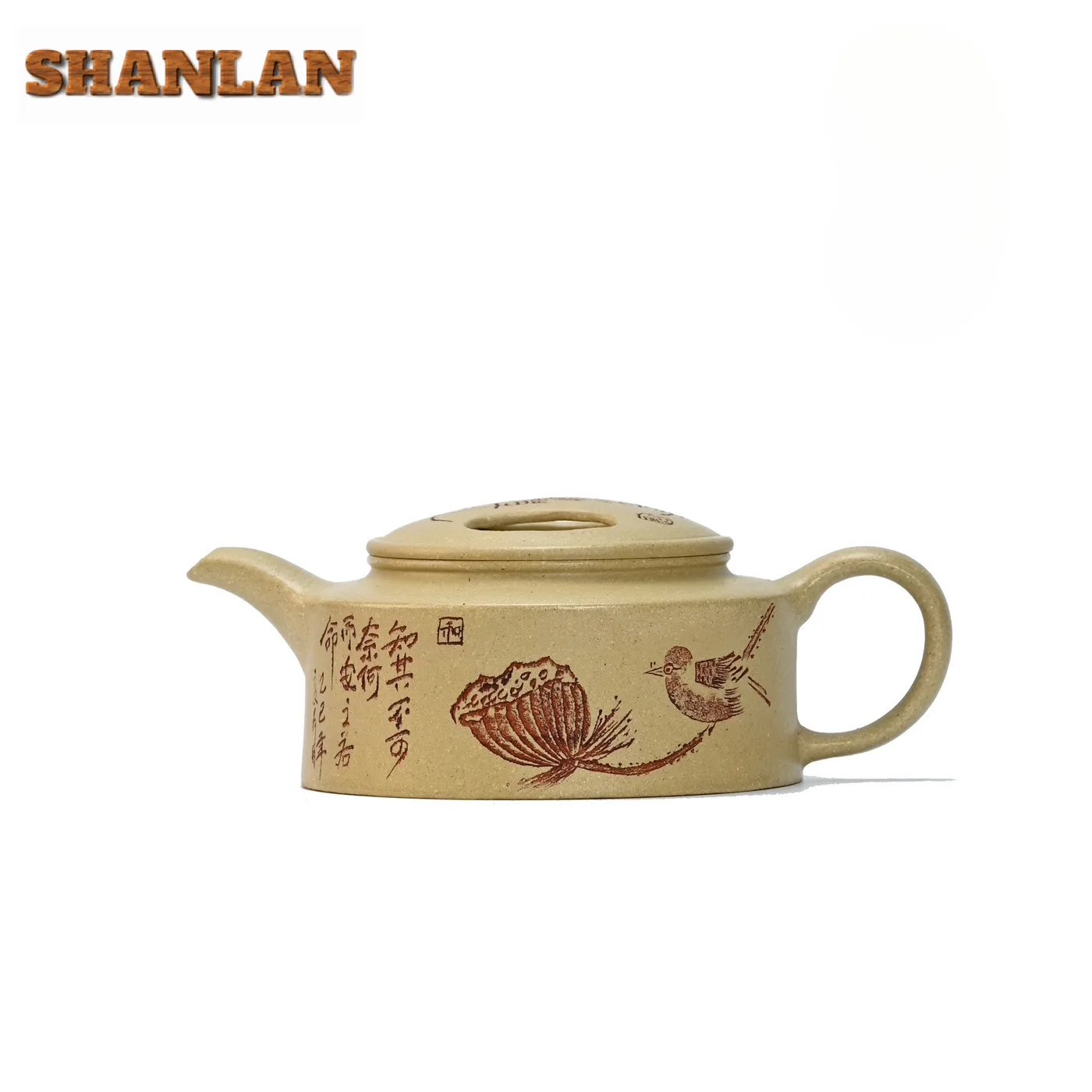 

180 мл Чайники ручной работы Исин Фиолетовая глина Горшок ручной работы Сырая руда Зеленая грязь Чайник Китайский чайный сервиз Цзыша Коллекция Ремесло