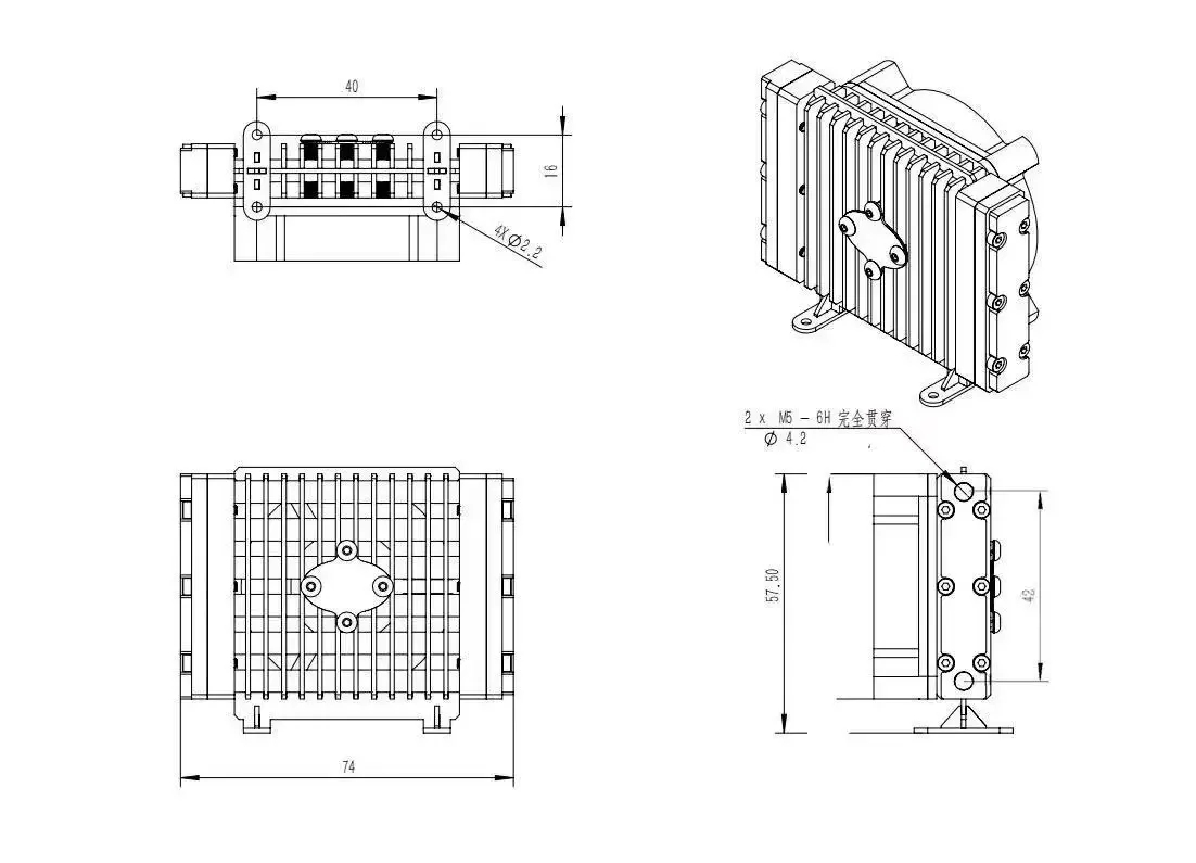 JDModel JDM-151 1/14 RC Hydraulic Excavator Loader Bulldozer Aluminum Oil Cooler Radiator
