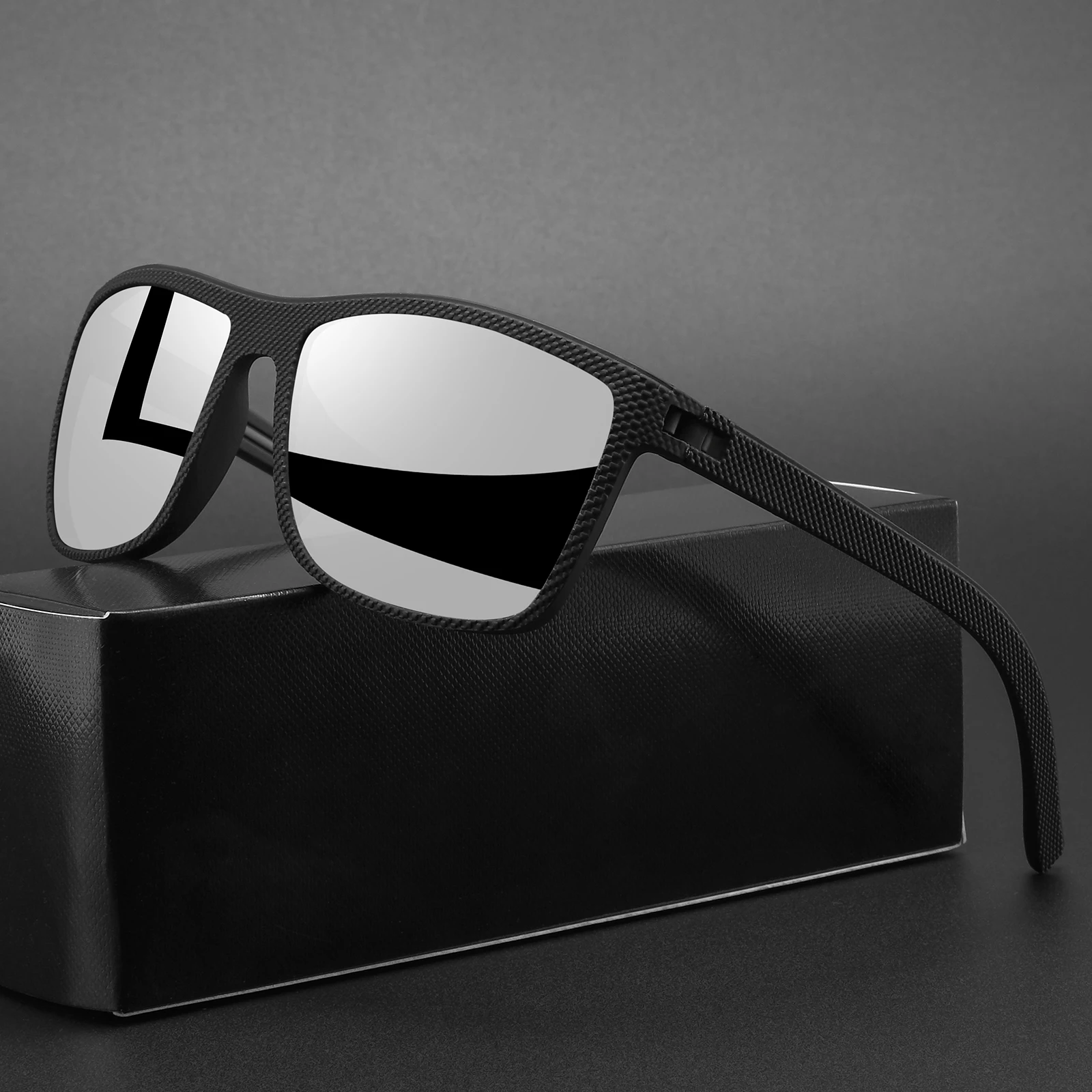 AliExpress NONE Premium Sports Sunglasses - Spring Hinge Design, UV400 Unisex Comfort Fit for Cycling, Fishing, Beach & Leisure