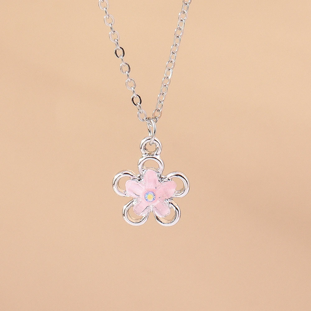 Aihua Neue Mode Trendy Y2k Kristall Rosa Zirkon Herz Anhänger Halskette Für Frauen Mädchen Süße Bowknot Halskette Partei Schmuck – Detail 15