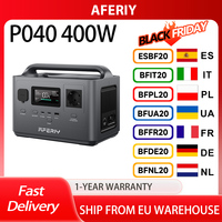 AFERIY P040 Portable Power Station, 400W 256Wh Outdoor Generator, 3500+ Cycles LiFePO₄ Battery, 5 Outputs, 1.2H Full Charge