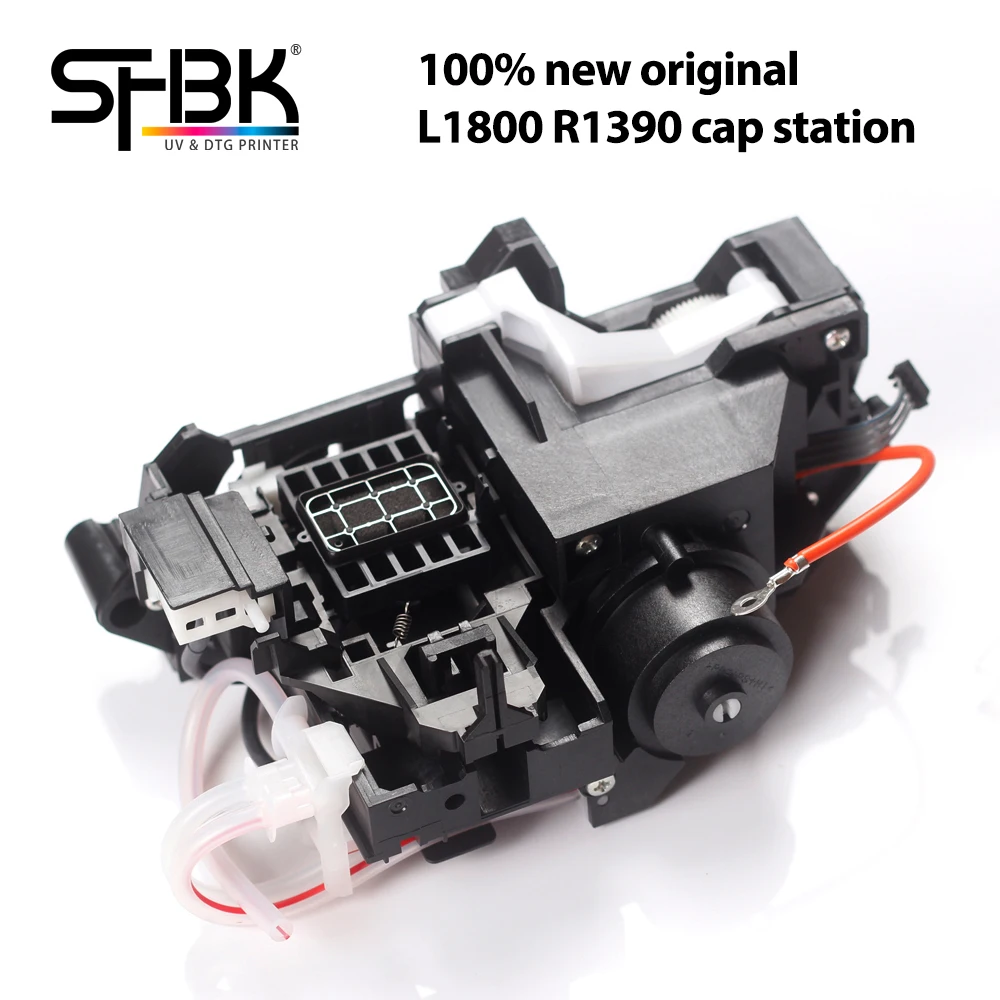 A3 UV printer Cap station compatible with for Epson L1800 R1390 1400 DTF DTG printer Cleaning unit Ink suction pump parking lot