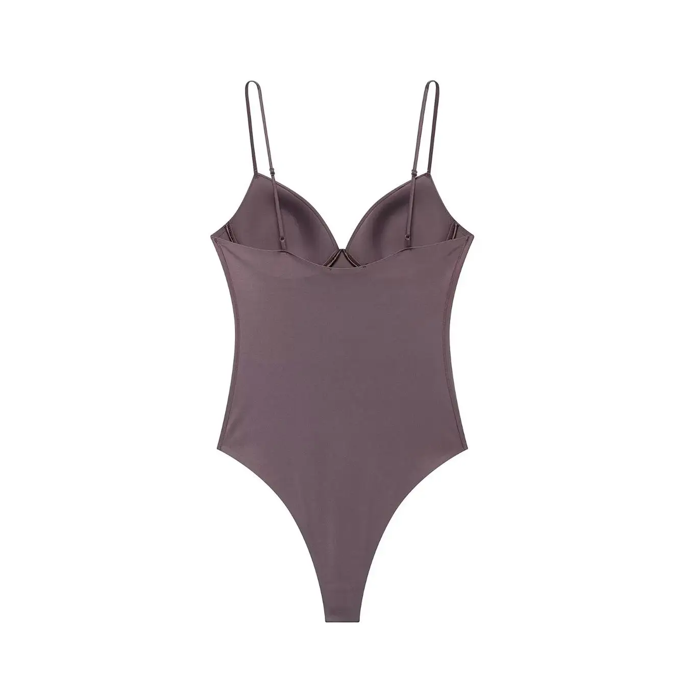 TFMLN Sommer Damen Bodysuit mit Herzausschnitt, ärmellos, einfarbig, Trägerlos, Thong, Body Shaper, Alltagskleidung, 2026 Neu – Detail 14
