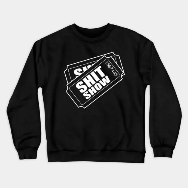 

Autumn and Winter Casual Funny Ticket Statement Sweatshirt, Comfortable Pullover for Daily Wear with A Playful Vibe