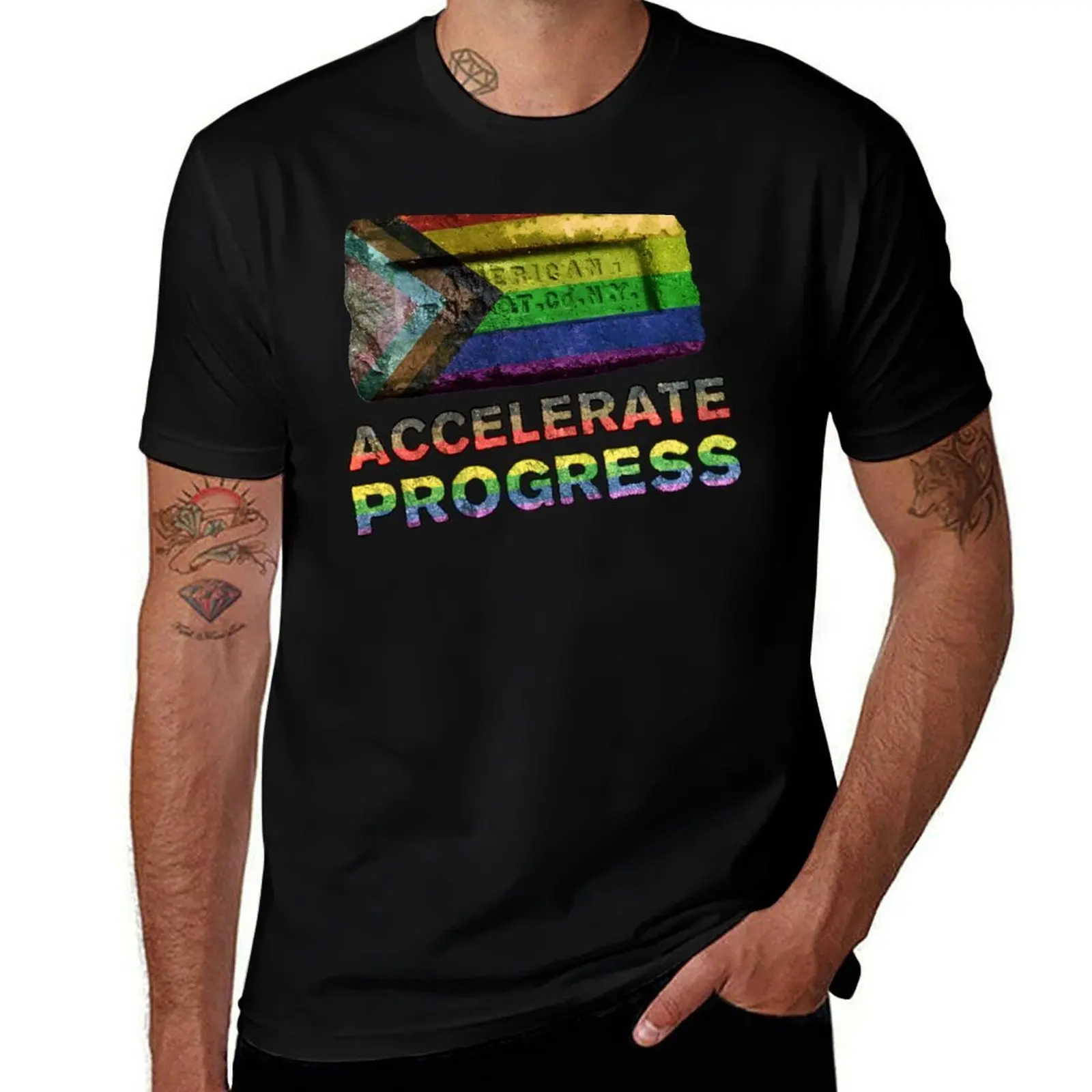 Accelerate Progress T-Shirt Novelty Graphic Tee Shirt T-Shirt