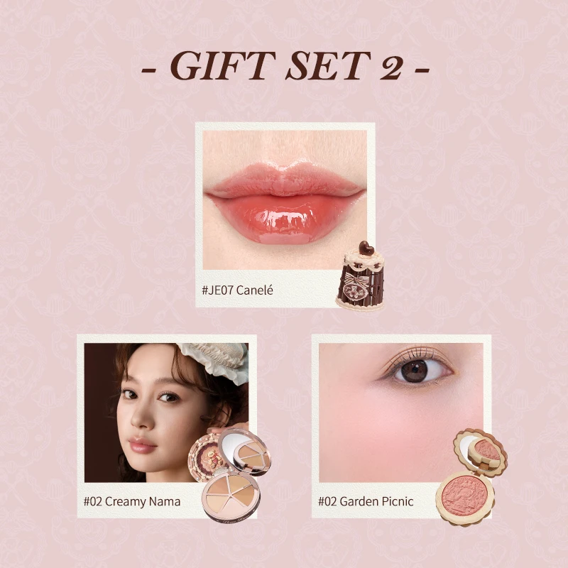 [NEU]Flower Knows The Sweetie Bear Collection Make-up-Geschenkset inklusive Lidschatten oder Concealer + Rouge + Lippenstift