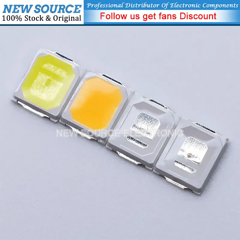 100pcs High Brightness SMD LED 2835 1W 0.5W 0.2W White 3V 6V 9V 18V 36V 150MA/100MA/30MA/60MA/80MA 6000-6500K High Power Light