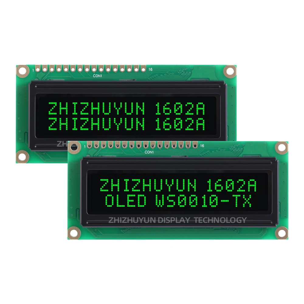 Imagem -03 - Interface Paralela Compatível com Display Oled 1602 Tela de Lcd Filme Preto Letra Azul Eh1602a Atacado 16pin