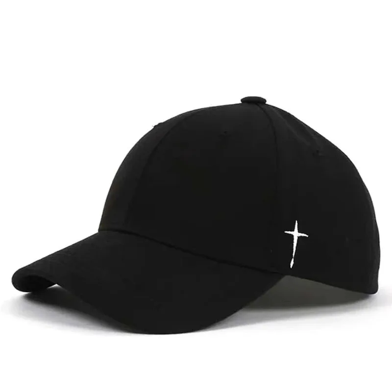 Unisex Simple Cross Water Drop Embroidery Baseball Caps Spring And Autumn Outdoor Adjustable Casual Hat Sunscreen Hat - Image 2
