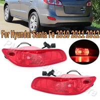 Luz de freno para parachoques trasero, luz antiniebla, lámpara de freno con cable de bombilla para Hyundai Santa Fe 2010 2011 2012 2,4T 92408-2B500 92409-2B500