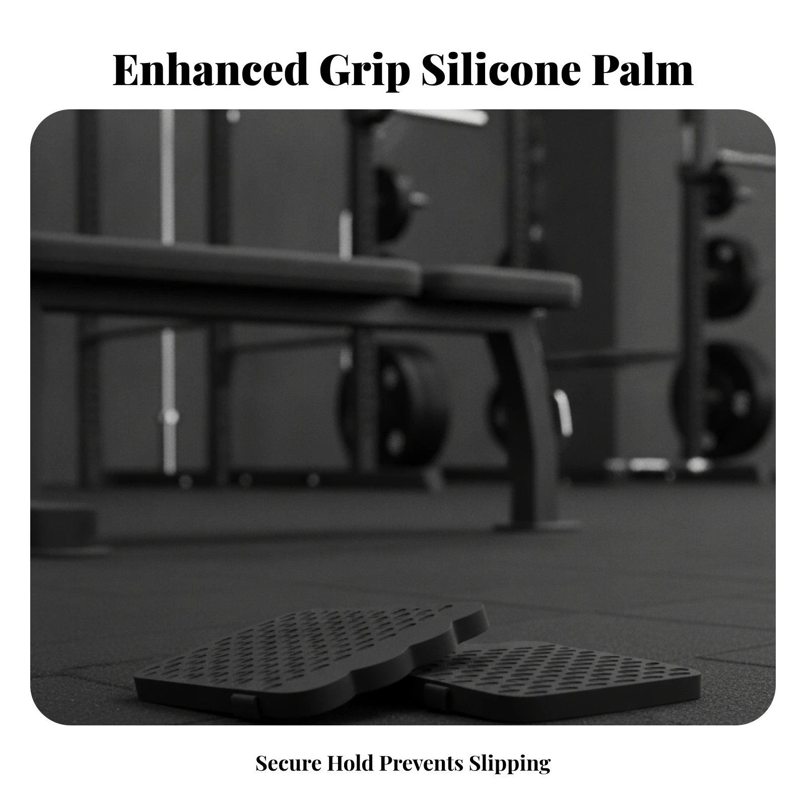 Lightweight Easy to Clean Fingerless Design Fitness Accessory Silicone Hand Grip Pads Weight Lifting Grips Pull-up Grip Pads - view 5