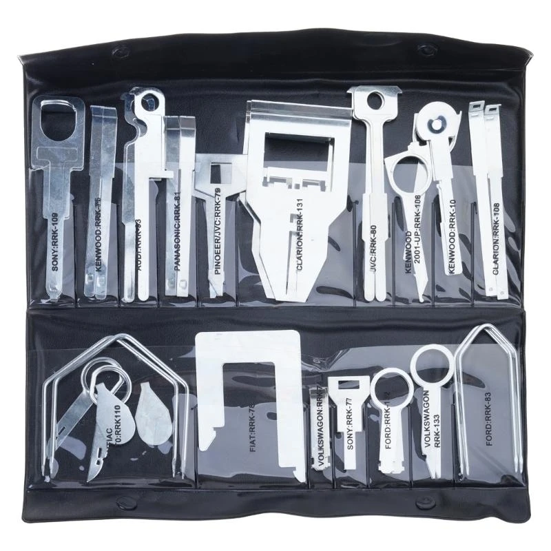 

P5ED Stereo Radio Removal Extraction Release Keys Kit Set Tools Vehicle with Bag 38Pcs/Set