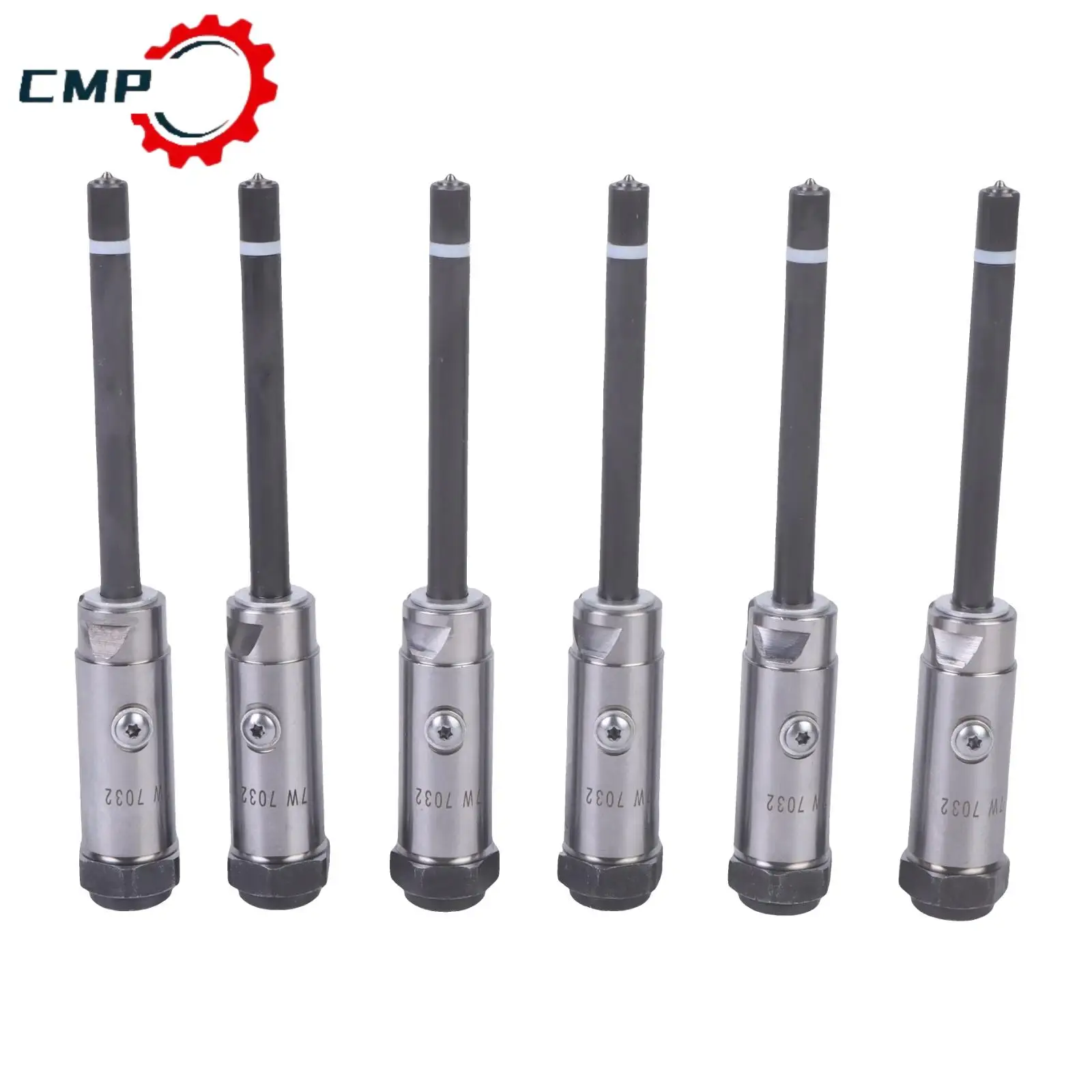 

6Pcs Fuel Injectors Pencil Nozzle 7W7032 Common Rail Injector Assembly Fit For 8A D8N 57H 578 3406B 3406C Engine Parts