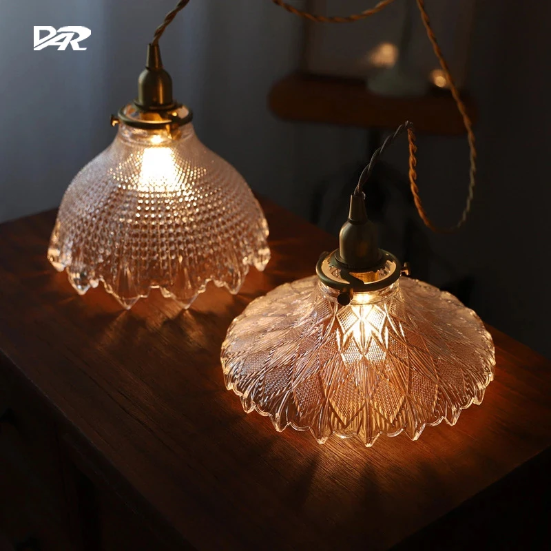 Glass Lampshade Pendant Lights Indoor Lighting For Home Living Dining Bedroom Brass Modern Ceiling Lamps Suspension Chandelier