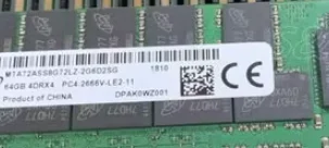 

Для памяти MTA72SS8G72LZ-2G6D2 MICRON 64 ГБ (1X64 ГБ) 4DRX4 PC4-2666V DDR4