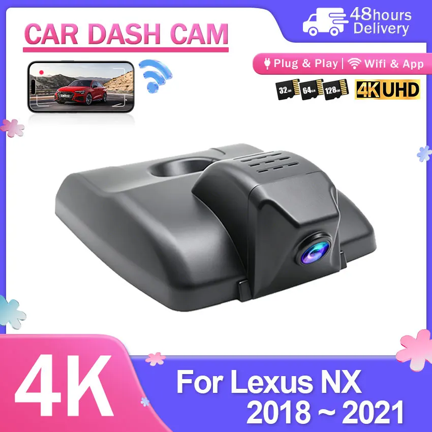 UHD 4K Dash Cam For Lexus ES 2018-2026 OEM Look Car Video Recorder with WIFI APP Easy Installation
