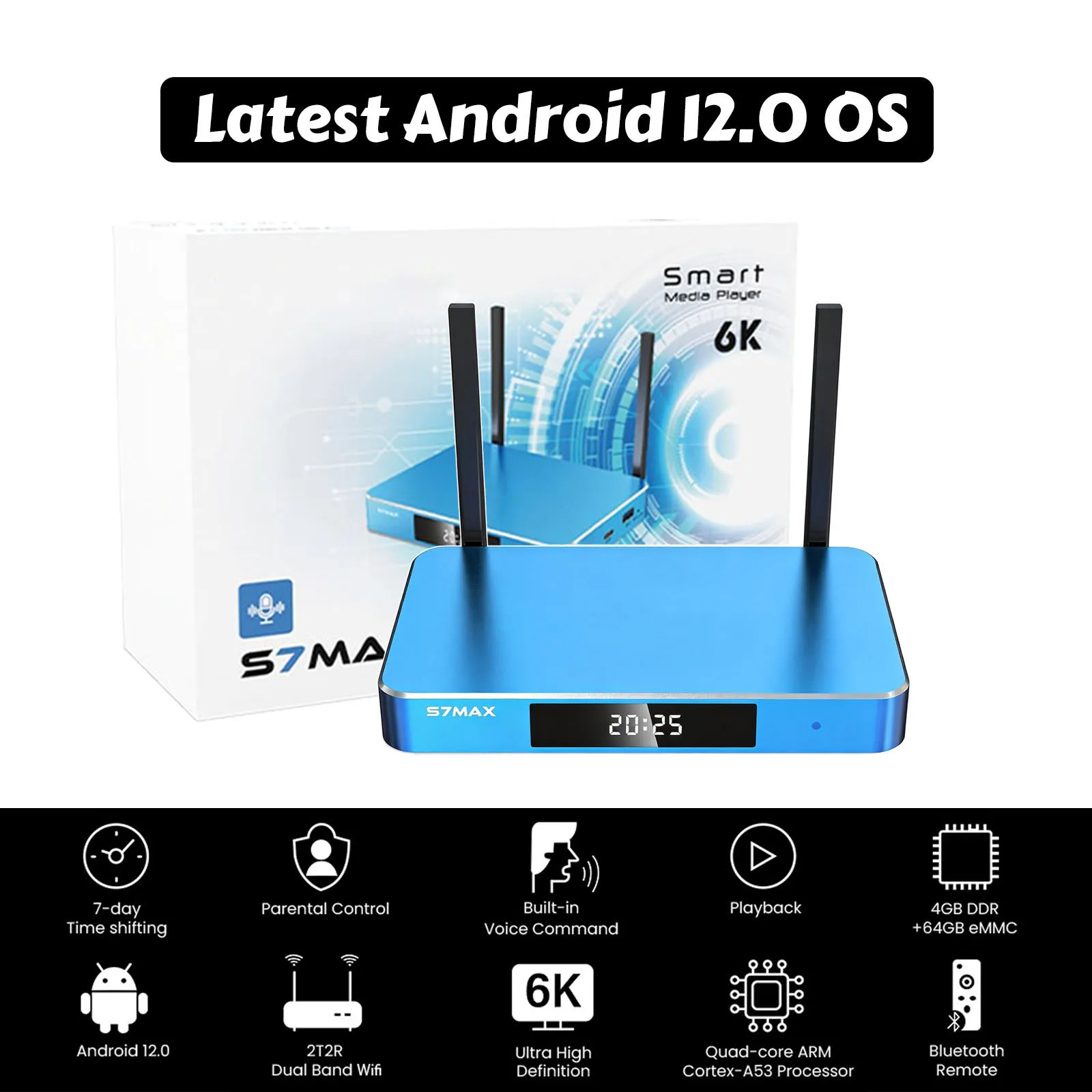 2026 SuperBOX Remote Control Set for S7 Max/S7 Ultra/S7 Pro Android TV Box