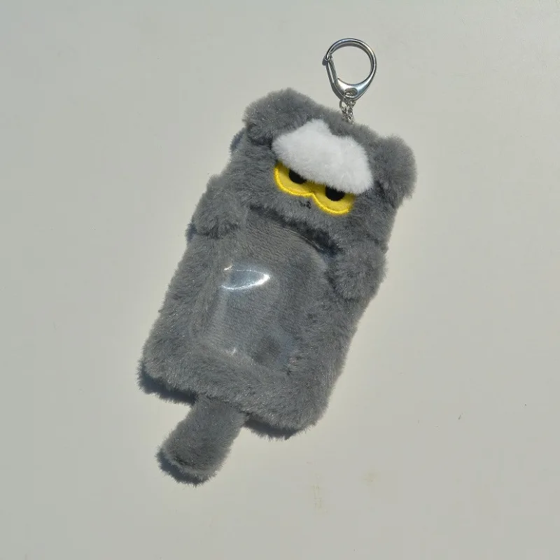 Popular Dragon Photocard Holder Plushing Cat Photo Idol Cards Protector Sleeve with Hanging Keychain Photocard Dsiplay Holder