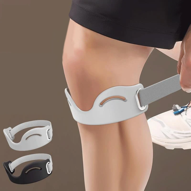 1Pcs Silicone Patella Tendon Knee Straps Flexible Elastic Patella Tendon Stabilizer Breathable Lightweight